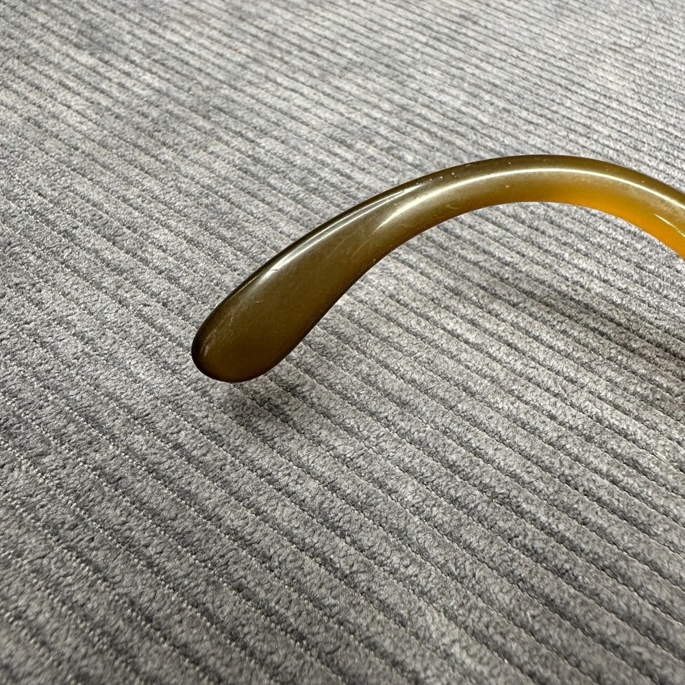Vintage Y2K Austria Oversized Amber Green Gradient Eyeglasses 404 Retro Frames